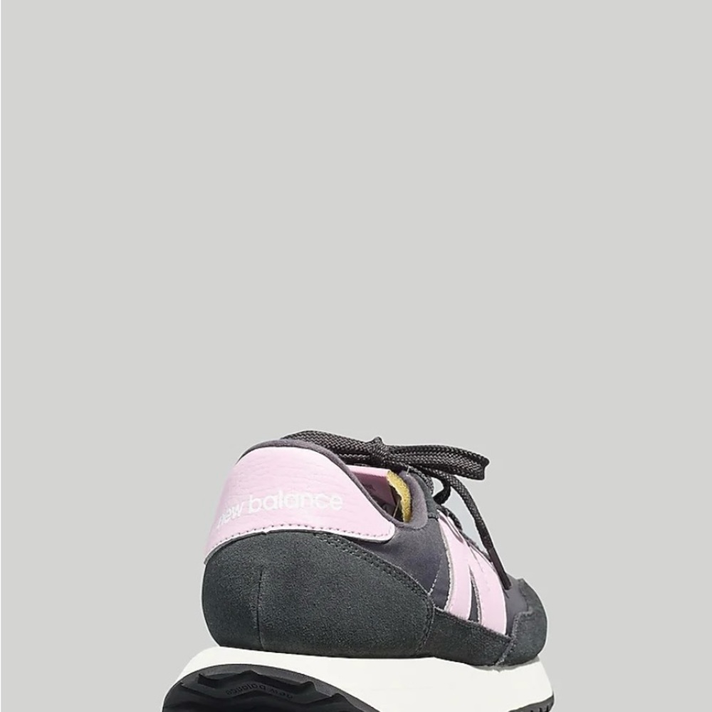 New Balance Black and Pink Retro Runner Sneakers - Picture 3 of 6